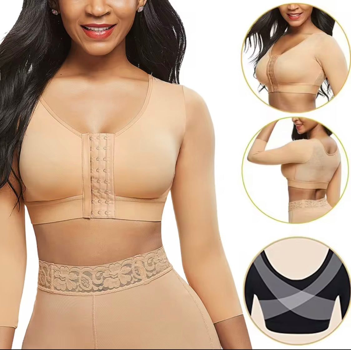 Ellen – Post-Operative Shapewear Bra | X-Type Cross Layers | Supportive & Comfortable