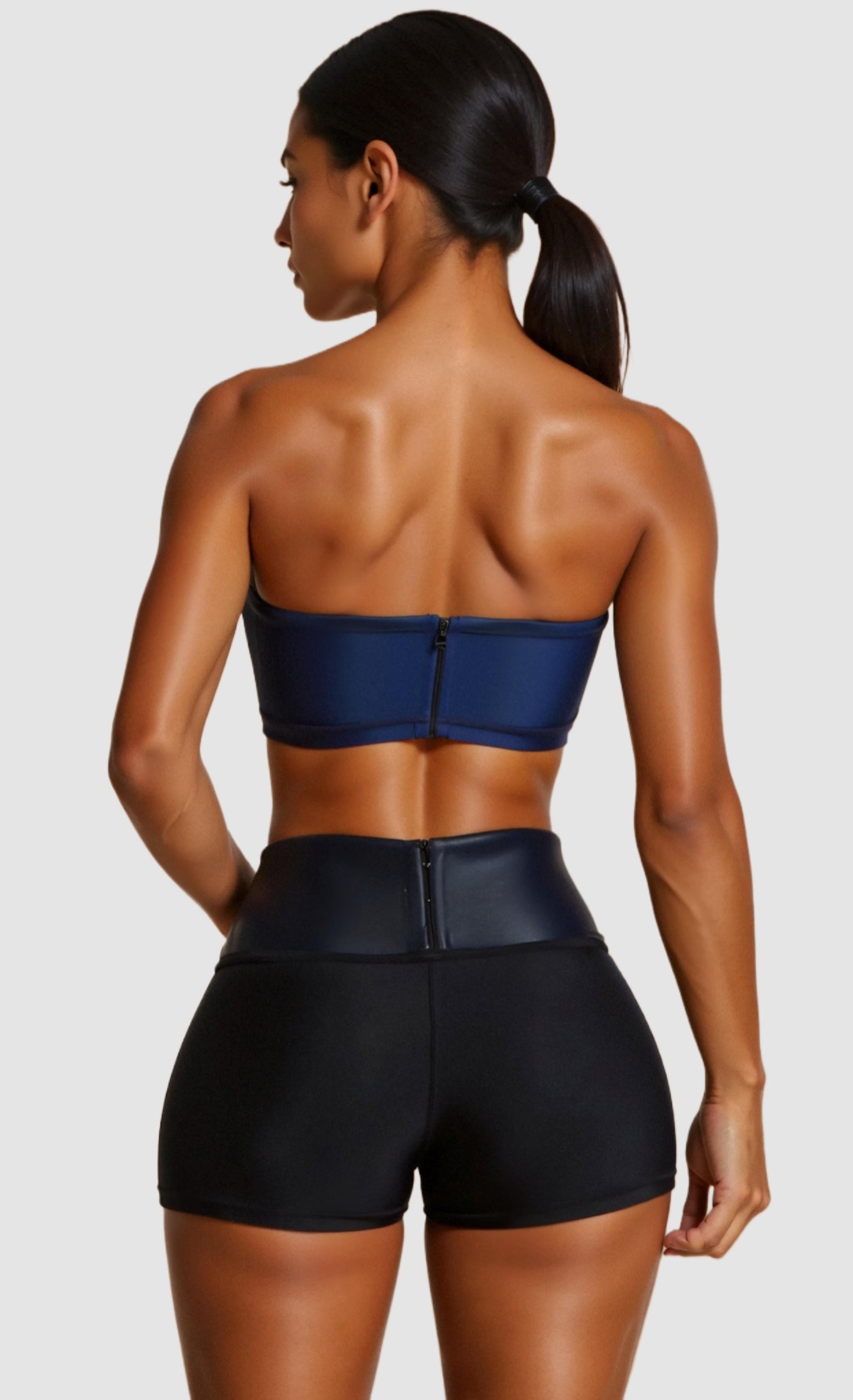 Briana – Short Leggings with Sweatband and Corset | Perfect for Weight Loss