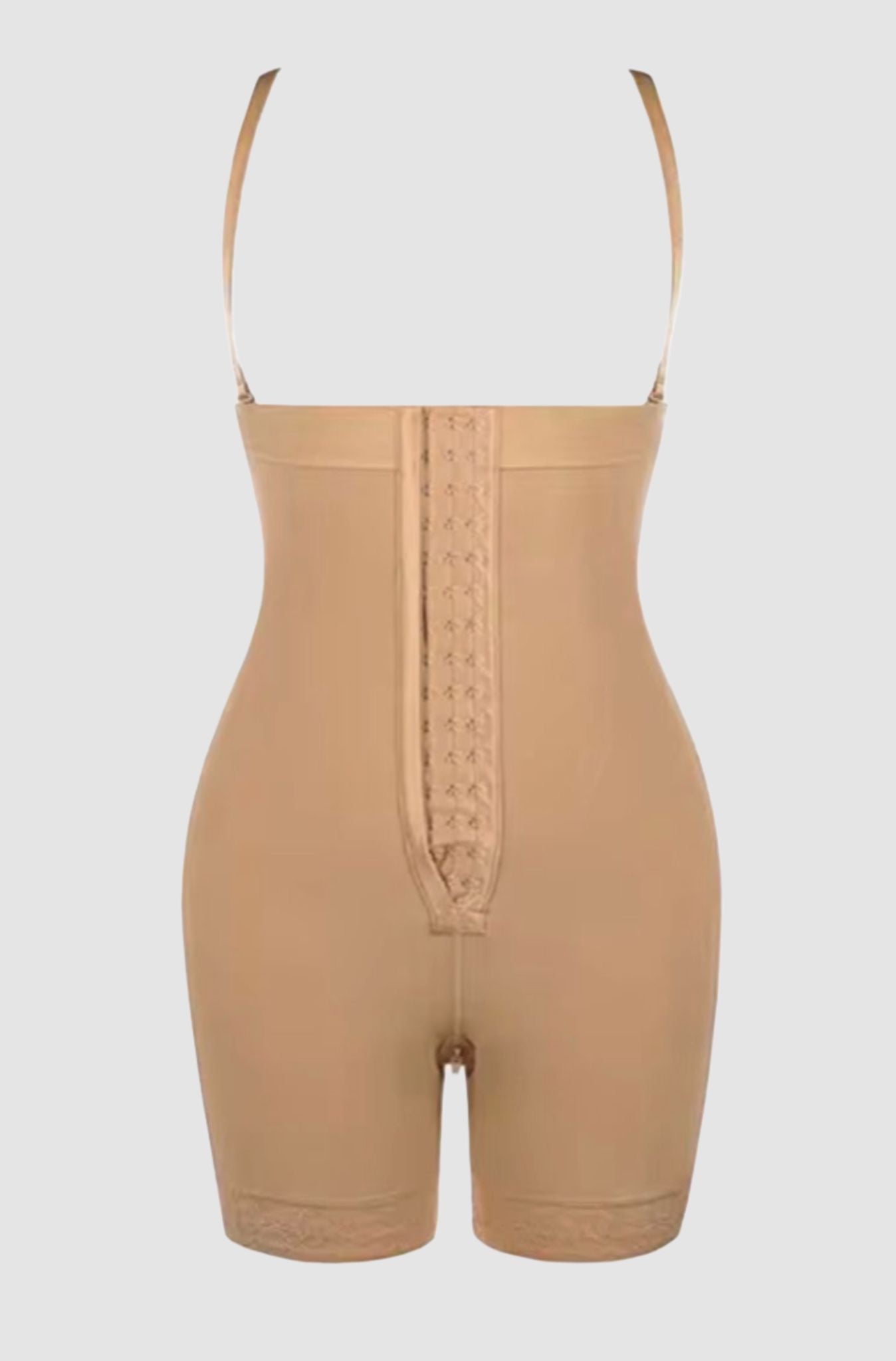Naomi – Body Lifter Shapewear with Adjustable Hooks - Removable Shoulder Straps - Zipper at the Crotch