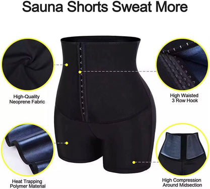 Briana – Short Leggings with Sweatband and Corset | Perfect for Weight Loss