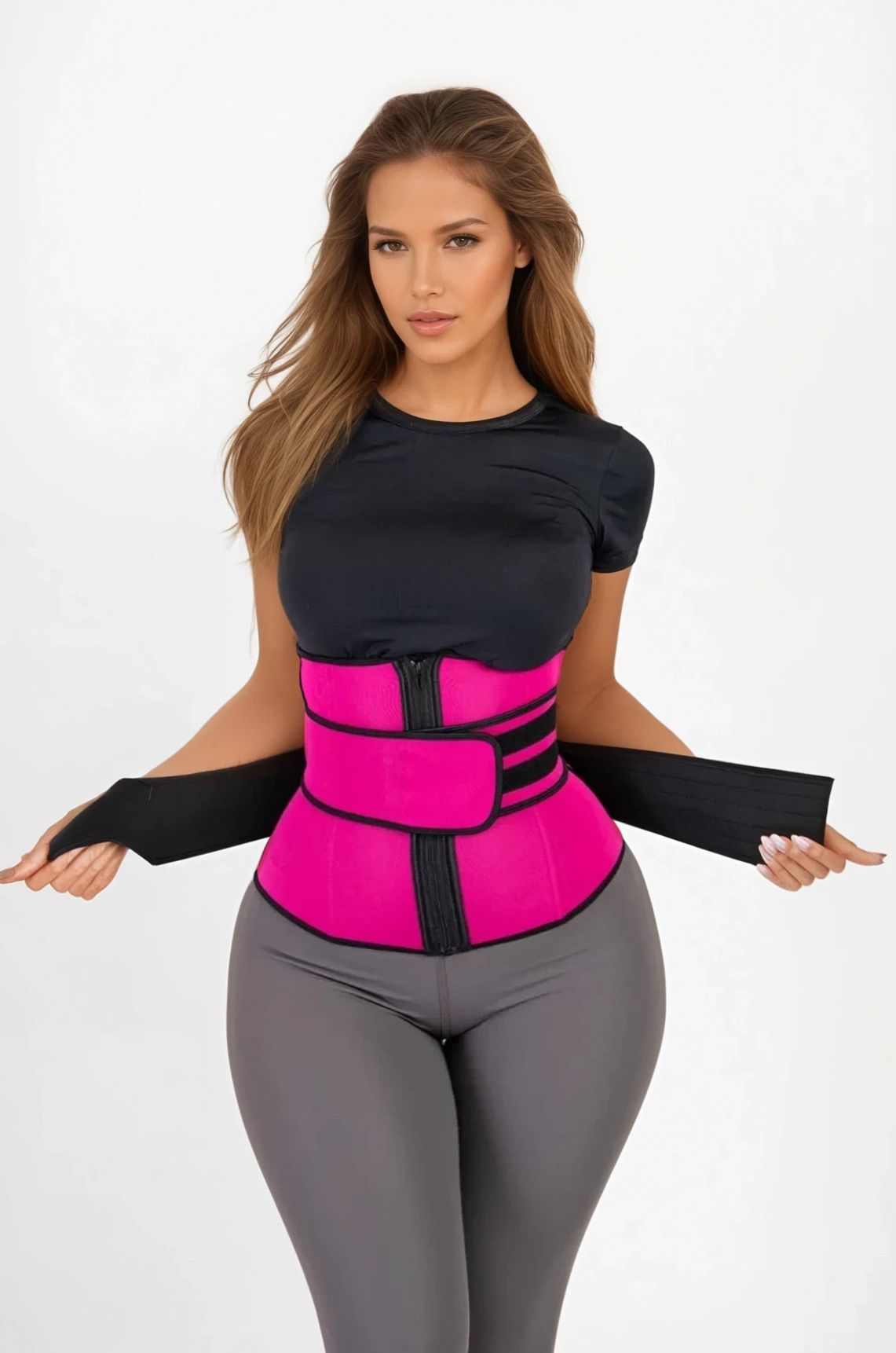 Sacha Waist Trainer | Adjustable Waistband for Optimal Support and Shaping – Ideal for the Gym