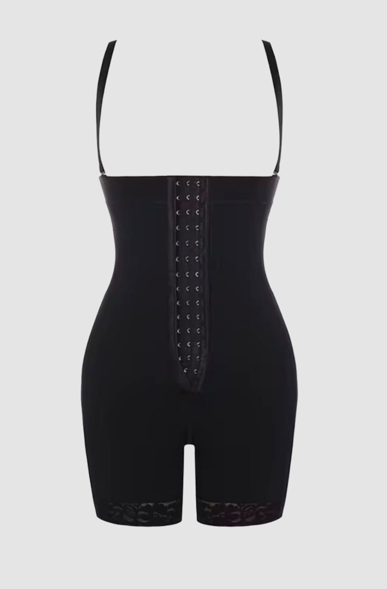 Naomi – Body Lifter Shapewear with Adjustable Hooks - Removable Shoulder Straps - Zipper at the Crotch