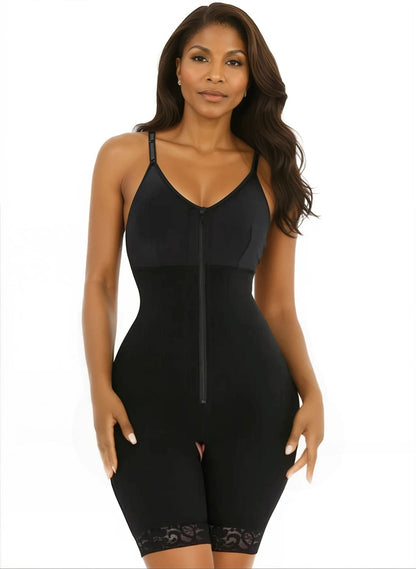 Jolanthe – Full Body Shapewear with Open Zipper – Strong Compression – Breathable Material
