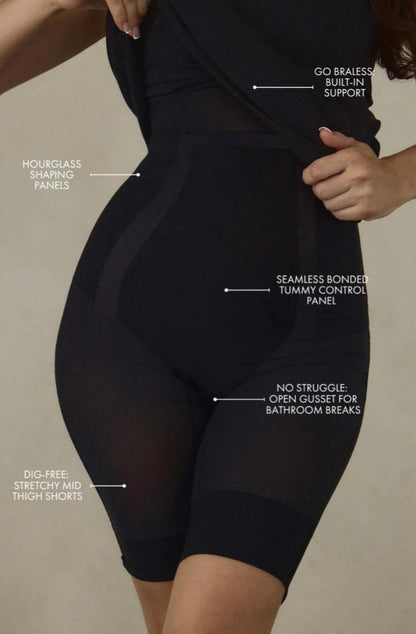 Chanice | The Ultimate Built-In 2-in-1 Shapewear Dress That Shapes & Seduces – With Open Crotch for Easy Bathroom Use
